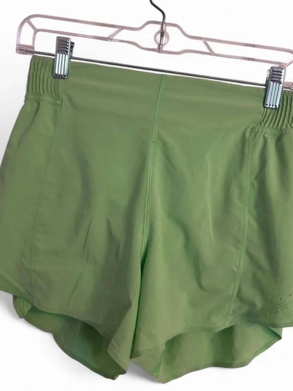 Lululemon Women’s High-Waist Neon Green Active Shorts